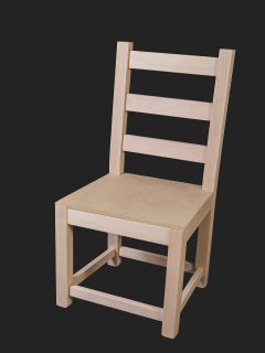 Chunky Ladder Back Side Chair