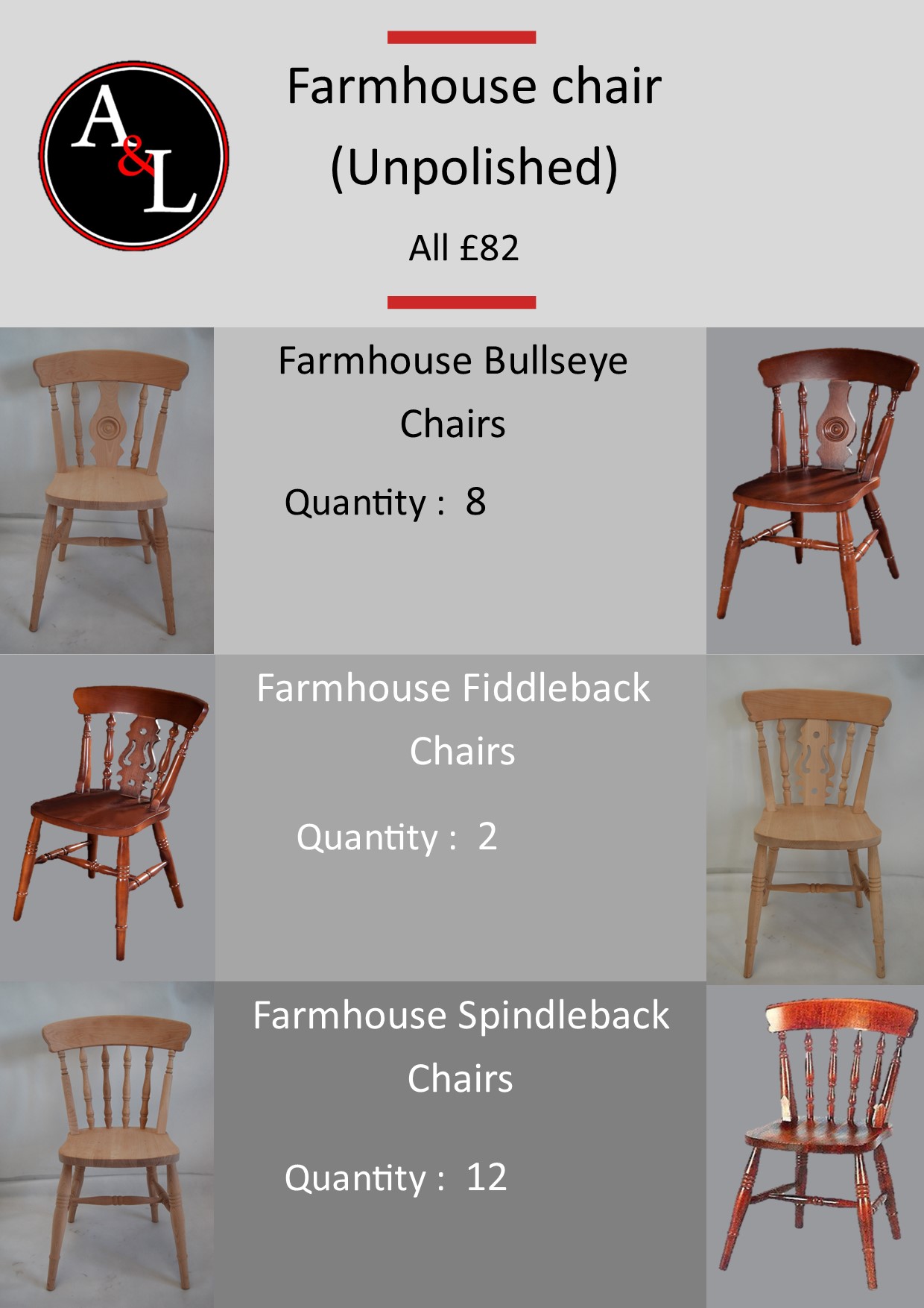 Farmhouse Chairs Sale A&L Furnishings Ltd